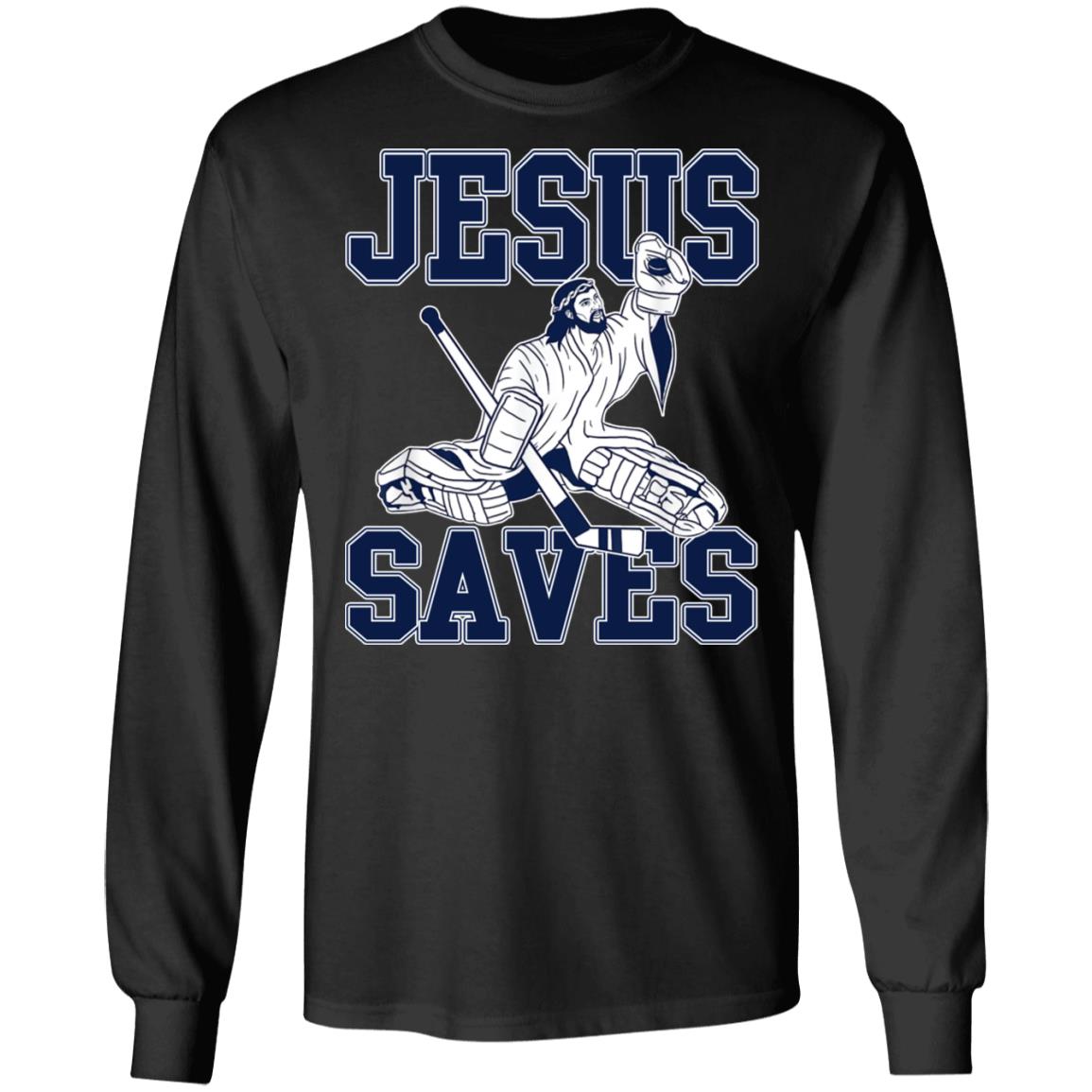 Jesus Saves Hockey Shirt