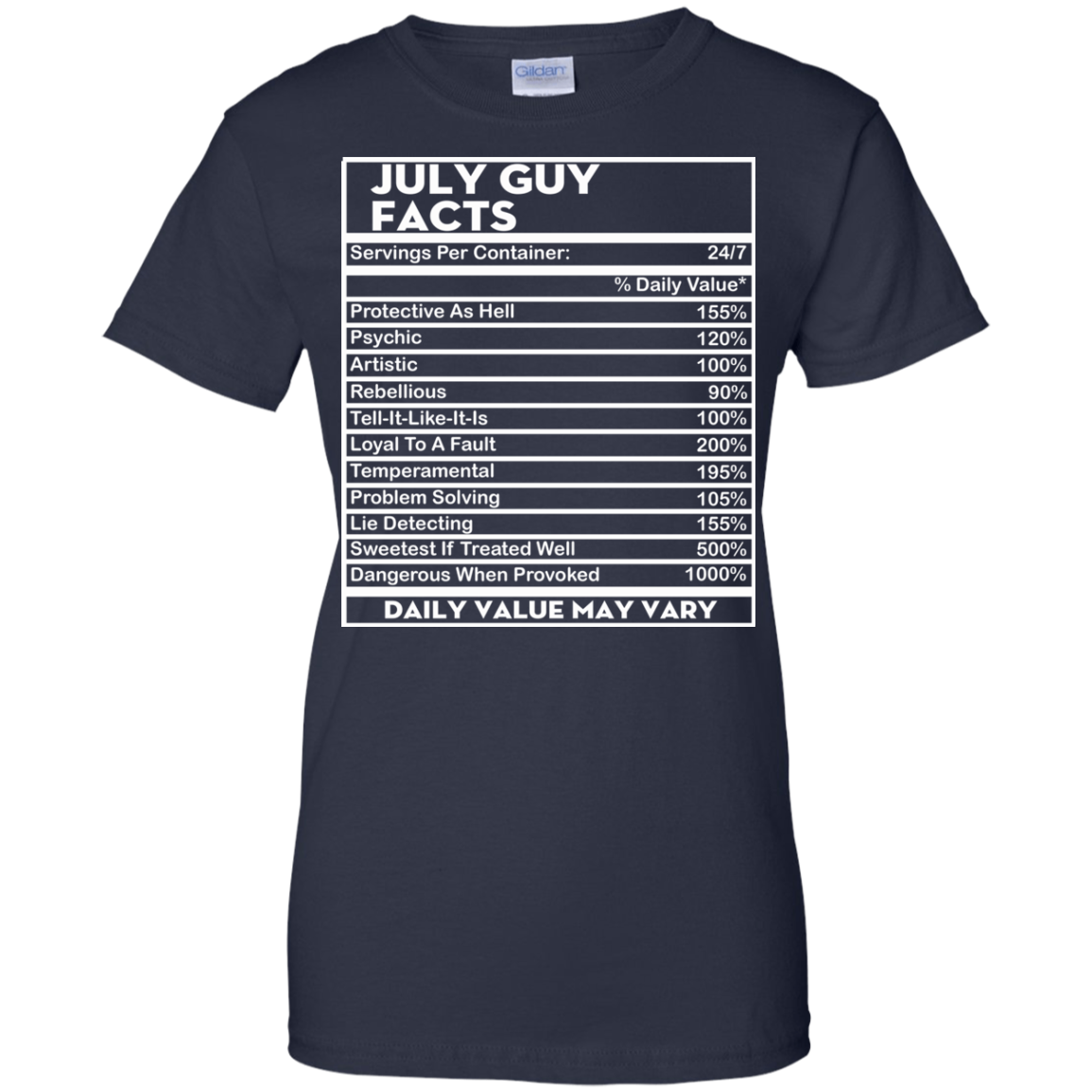 July Guy Facts - Servings Per Container 24/7 Shirt, Hoodie - TeeDragons