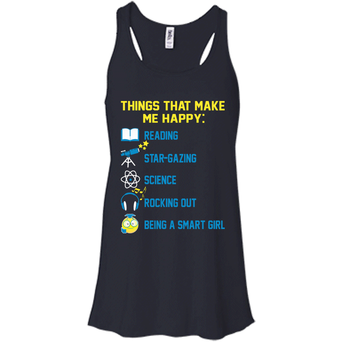 Things That Make Me Happy: Reading, Star-Gazing, Science, Rocking Out Shirt, Hoodie - TeeDragons