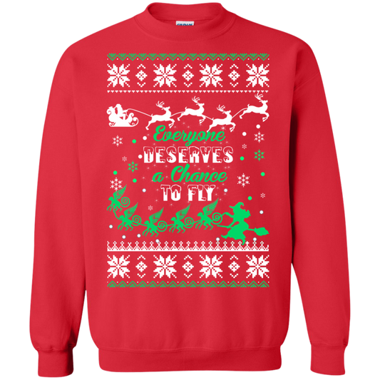 Everyone Deserves A Chance To Fly Christmas Sweater - TeeDragons