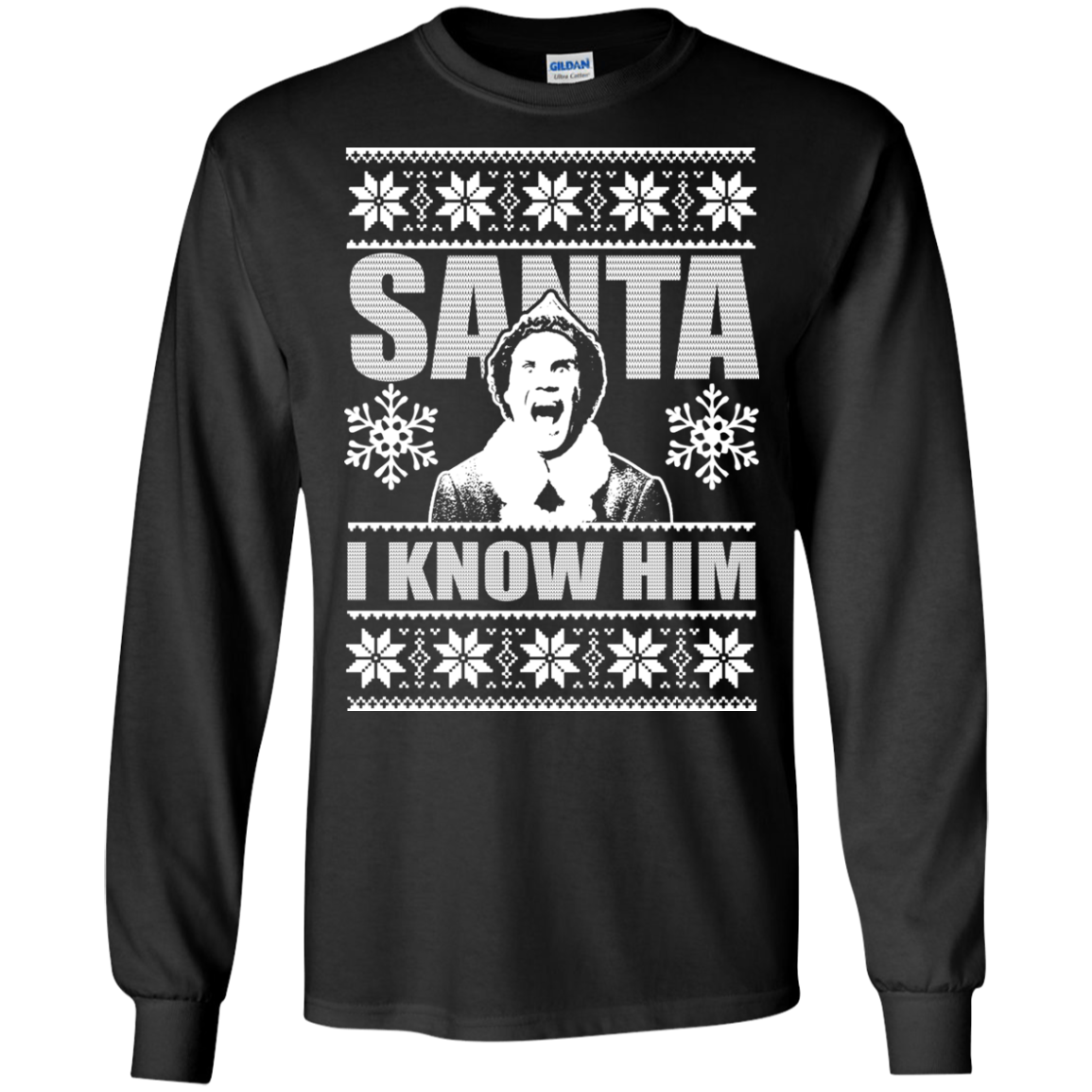 Buddy The Elf - Santa - I Know Him Christmas Sweater - TeeDragons
