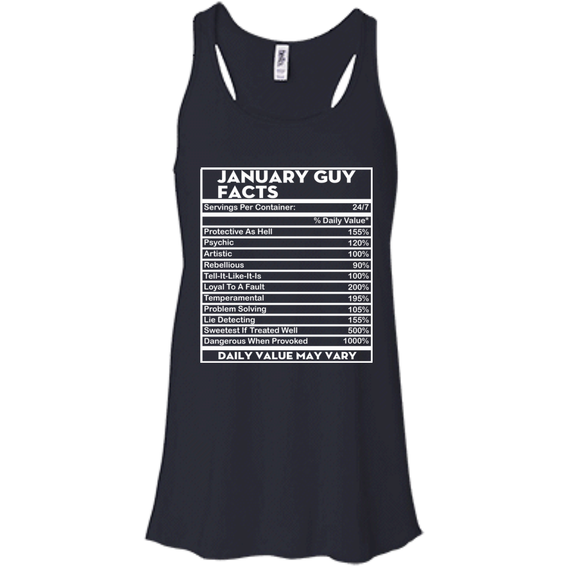 January Guy Facts - Servings Per Container 24/7 Shirt, Hoodie - TeeDragons