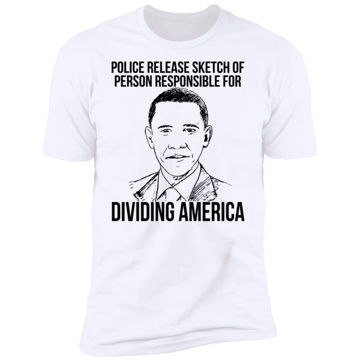 Police release sketch of person responsible for dividing america shirt