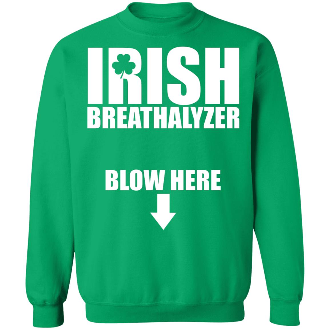 Irish breathalyzer blow here shirt