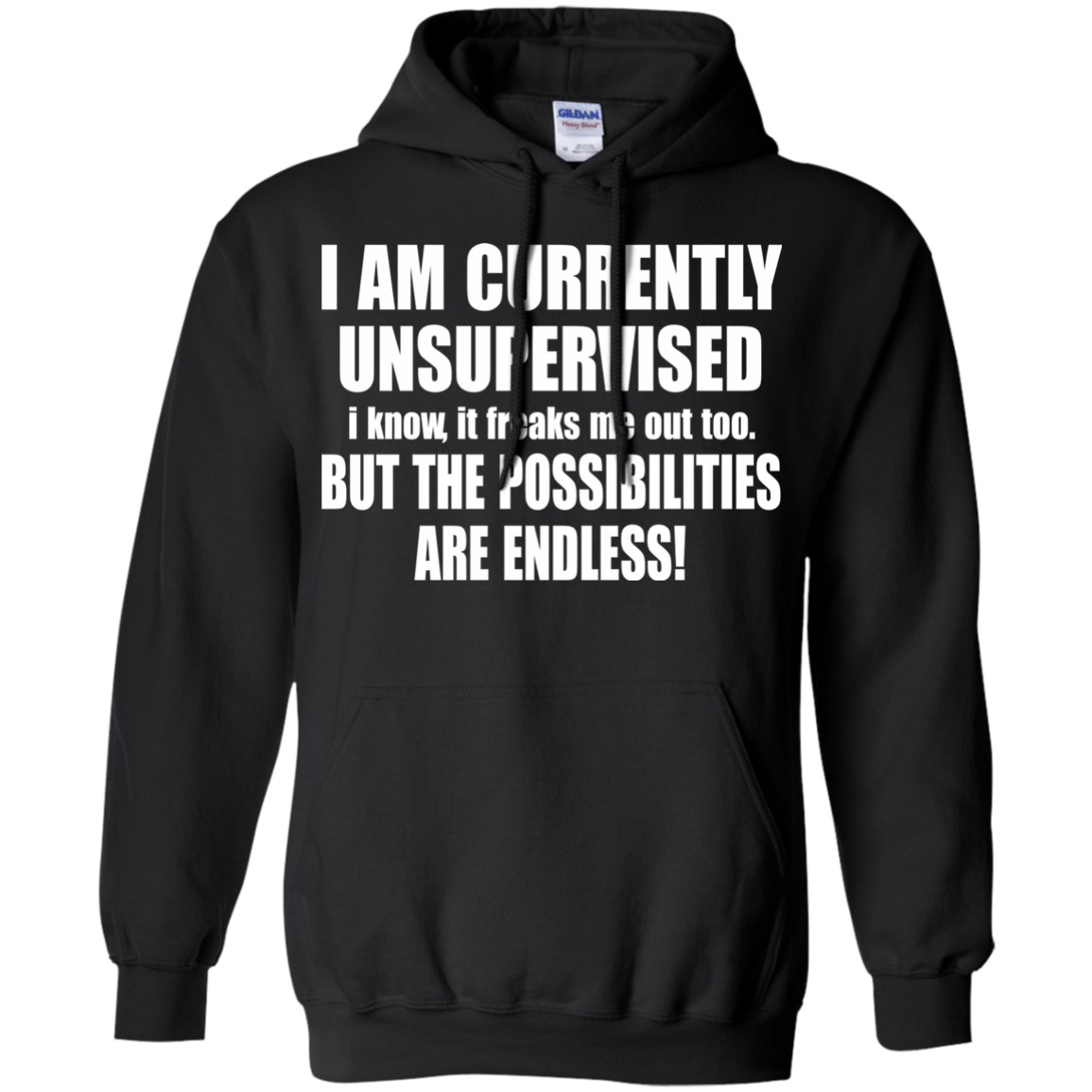 I Am Currently Unsupervised - But The Possibilities Are Endless T-Shirt - TeeDragons