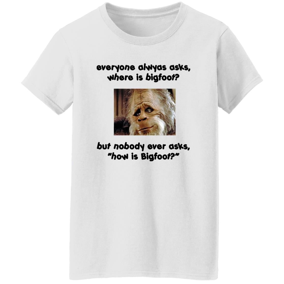 Everyone Always Asks Where Is Bigfoot Shirt