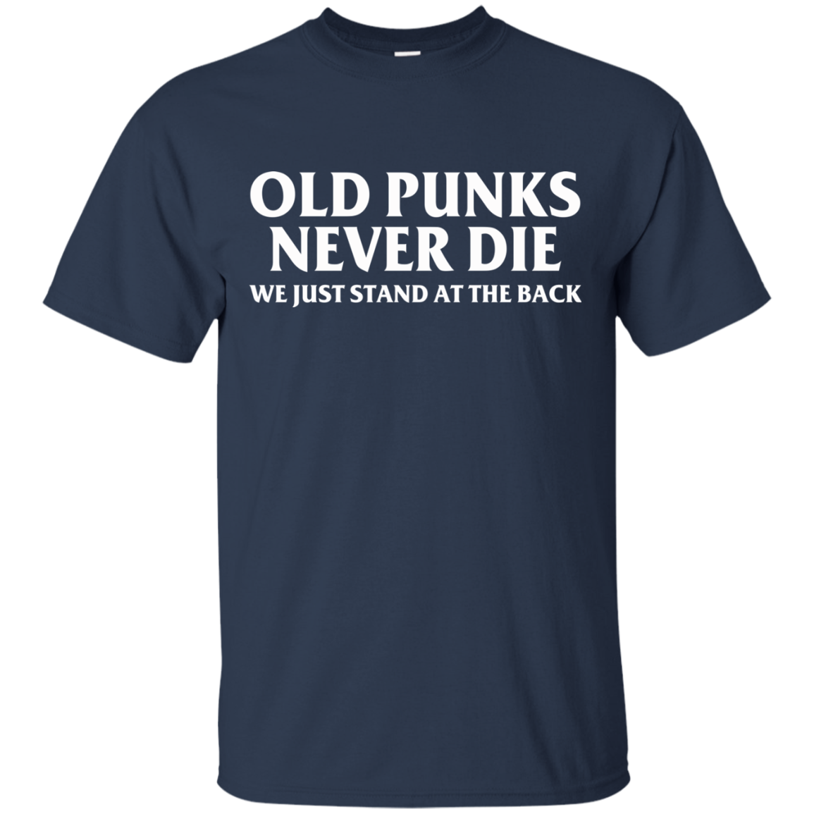 Old Punks Never Die We Just Stand At The Back T-Shirt - TeeDragons