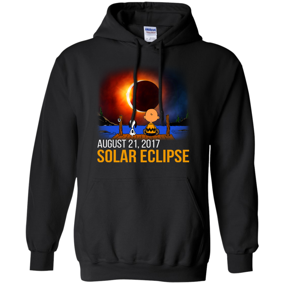 Snoopy and Charlie Brown - Solar Eclipse August 21, 2017 Shirt, Hoodie - TeeDragons