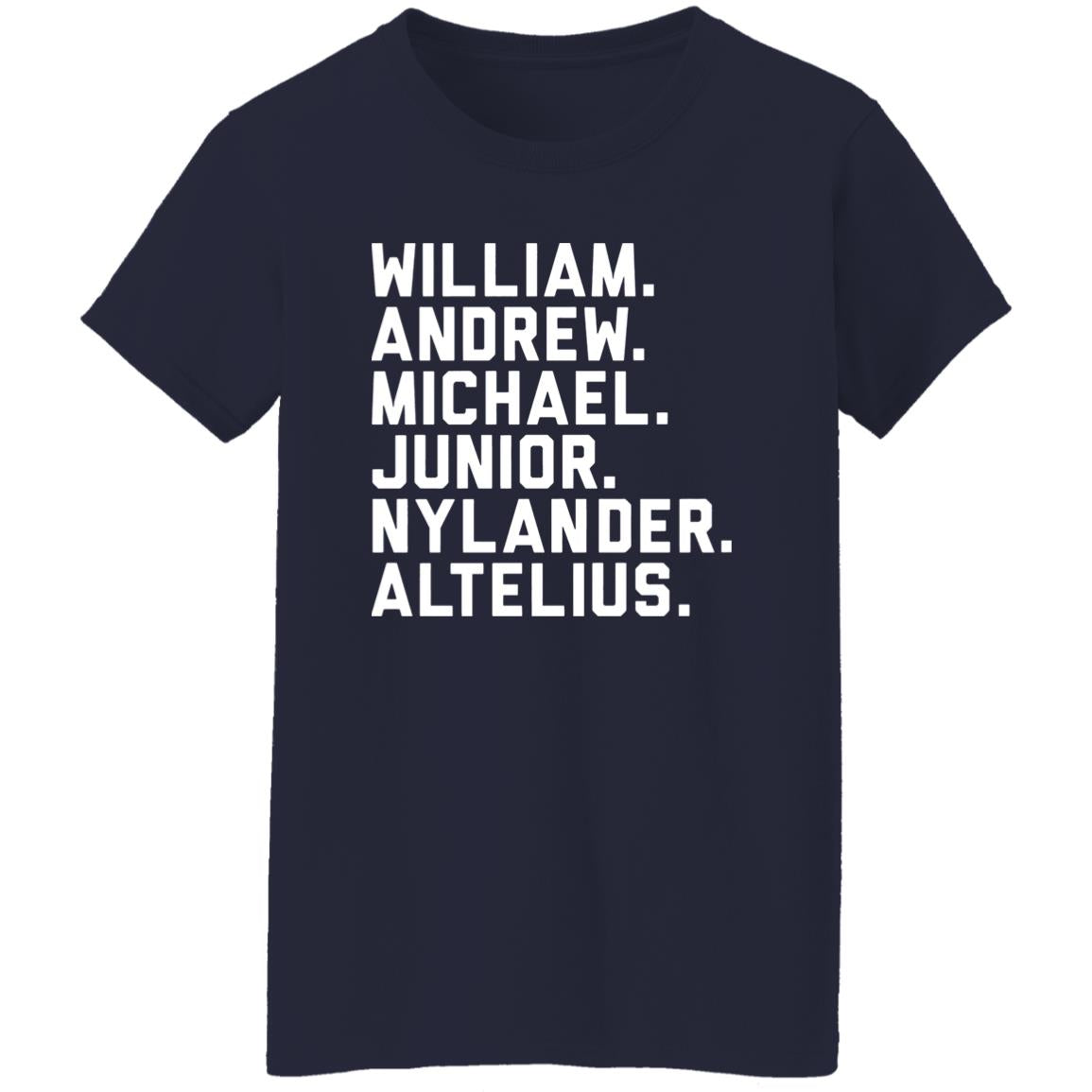 William Andrew Michael Junior Nylander Altelius Shirt