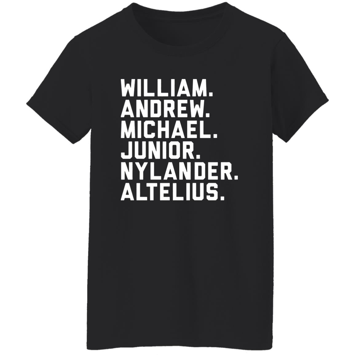William Andrew Michael Junior Nylander Altelius Shirt