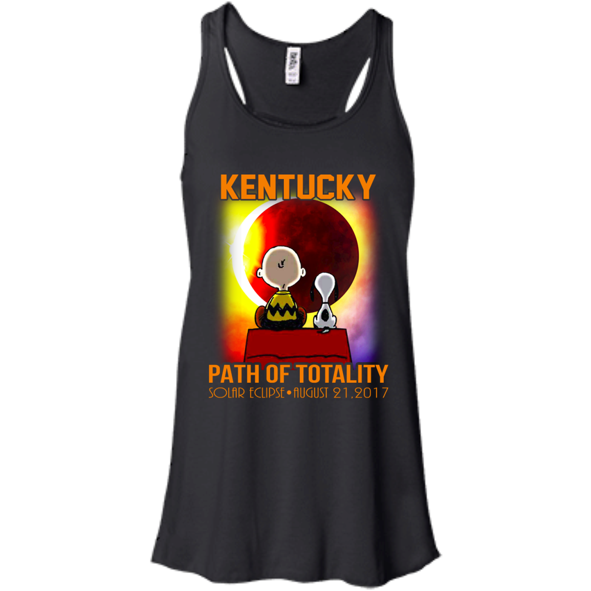 Snoopy and Charlie Brown - Kentucky - Path Of Totality Solar Eclipse T-Shirt - TeeDragons
