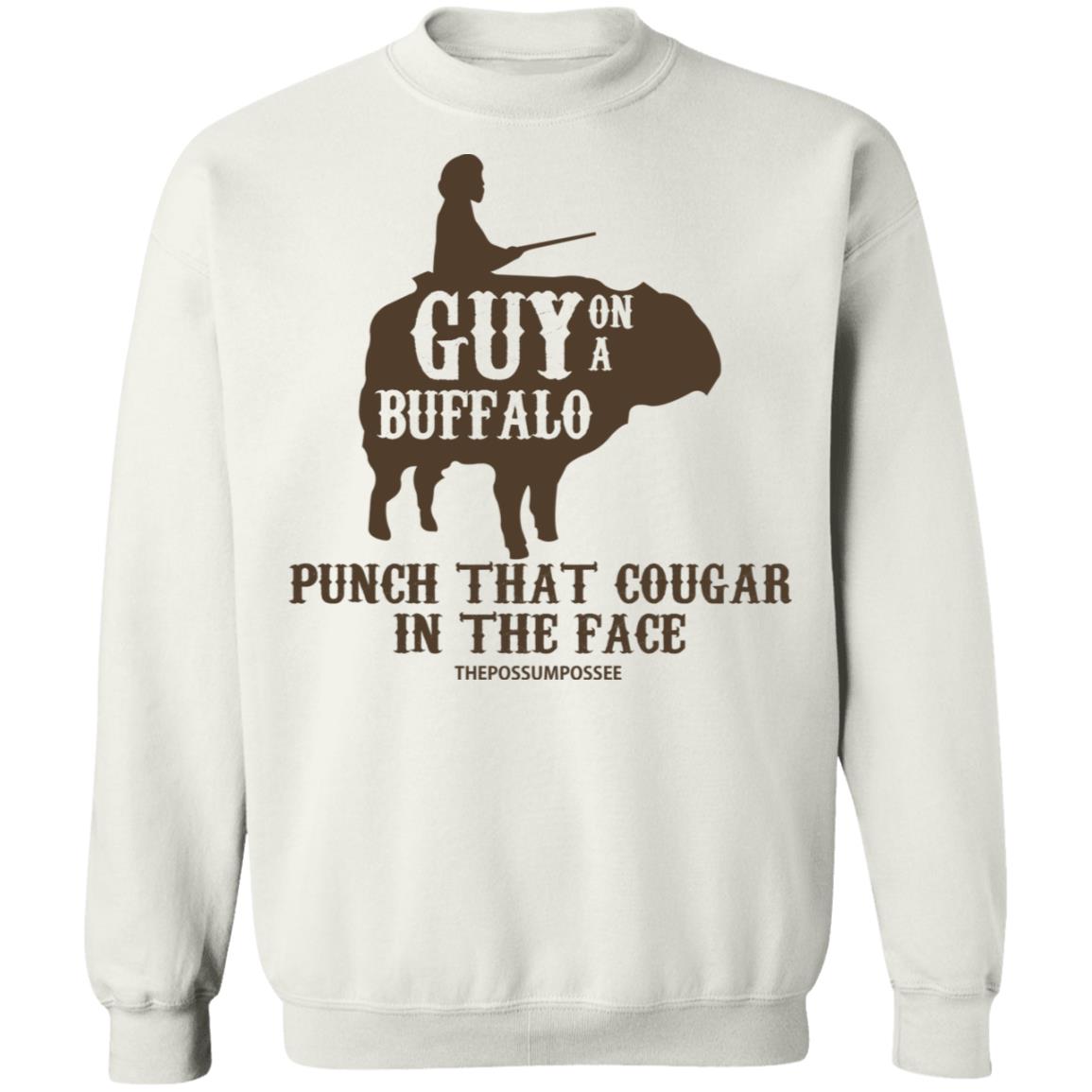 Guy On A Buffalo Punch That Cougar In The Face Shirt