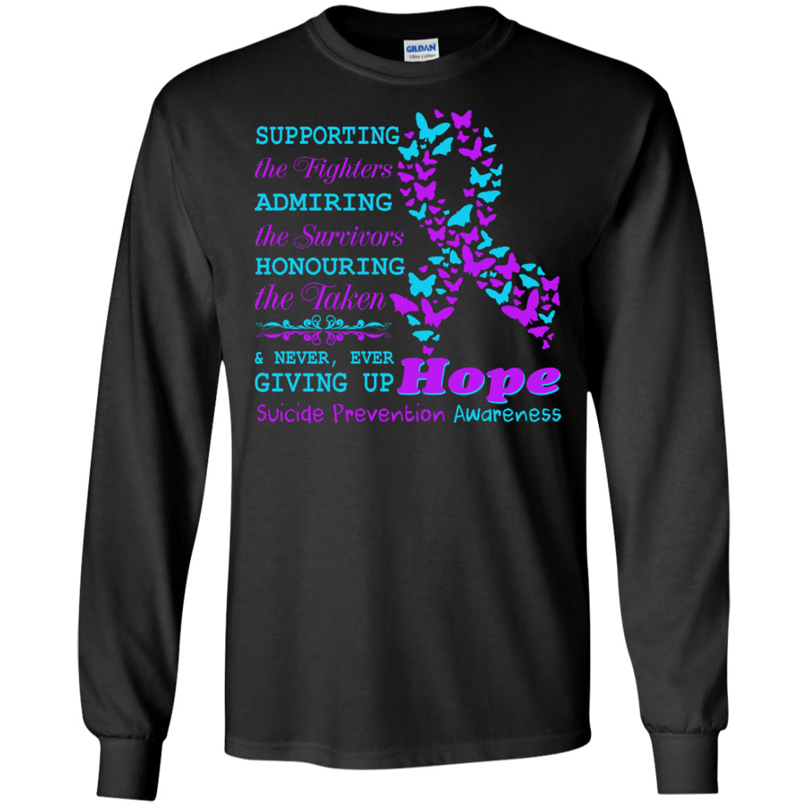 Supporting The Fighters - Admiring The Survivors - Honouring The Taken T-shirt - TeeDragons
