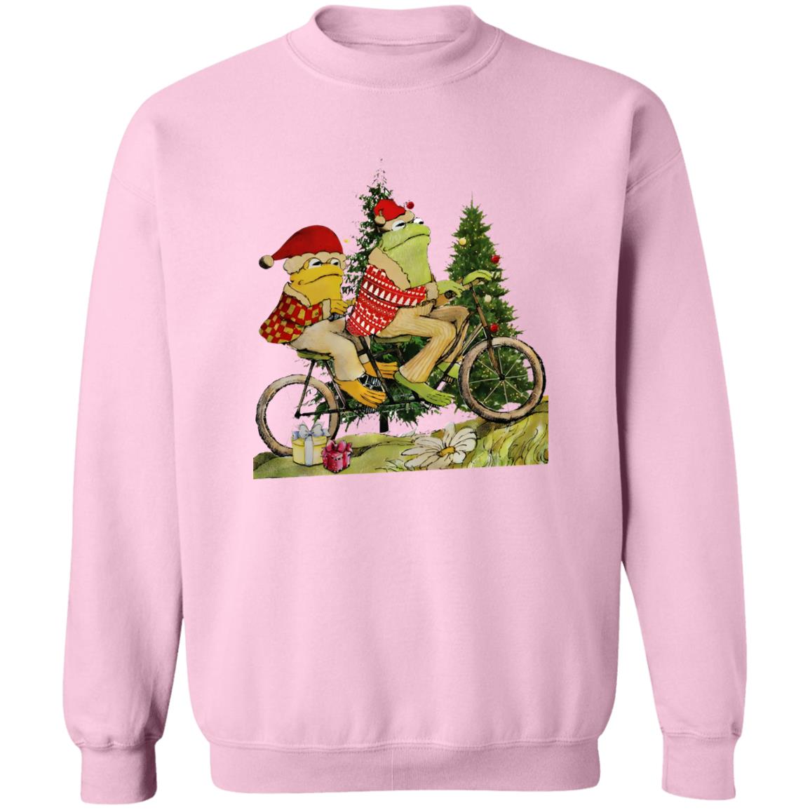 Frog And Toad On The Bike Christmas Shirt