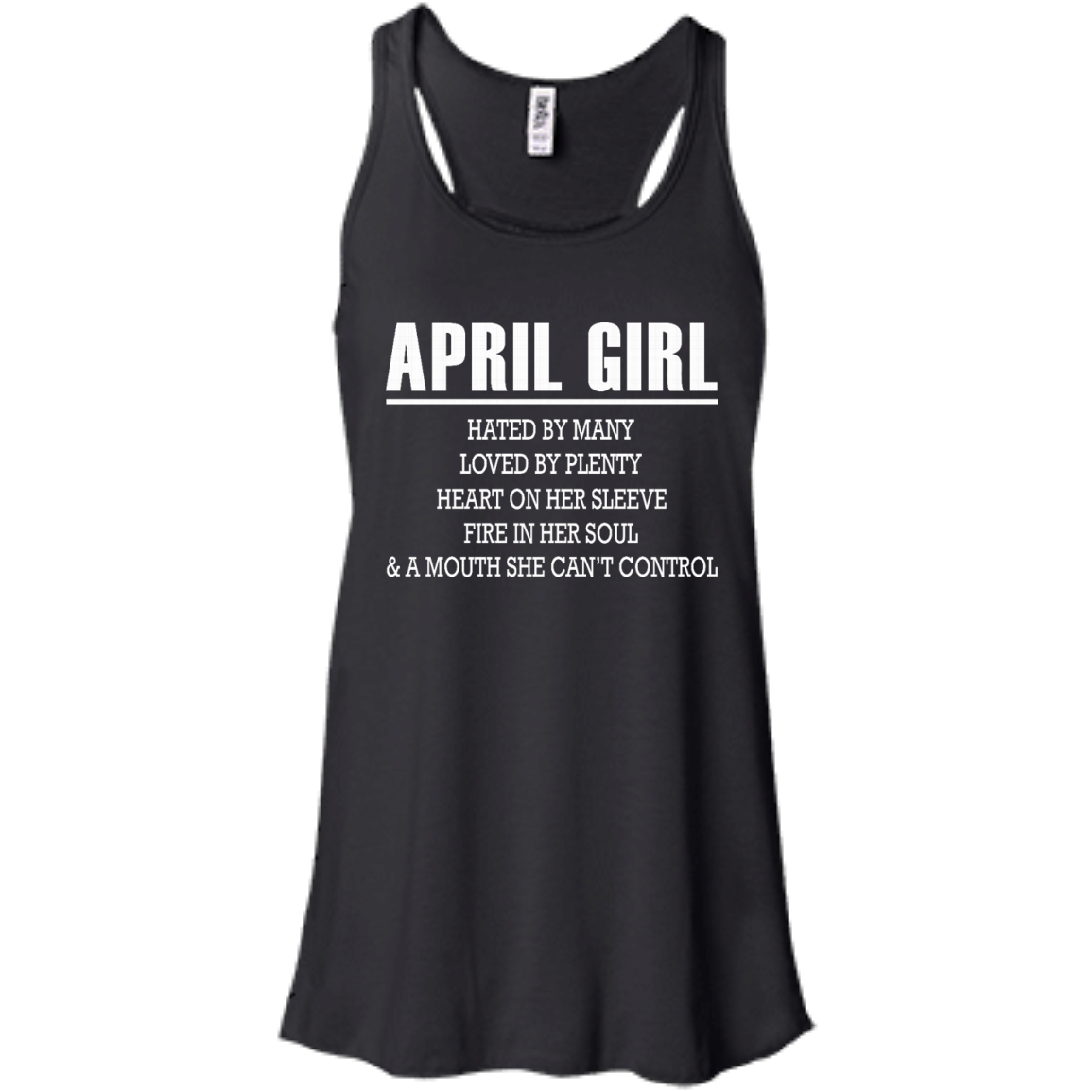 April Girl - Hated By Many, Loved By Plenty Heart On Her Sleeve T-Shirt - TeeDragons