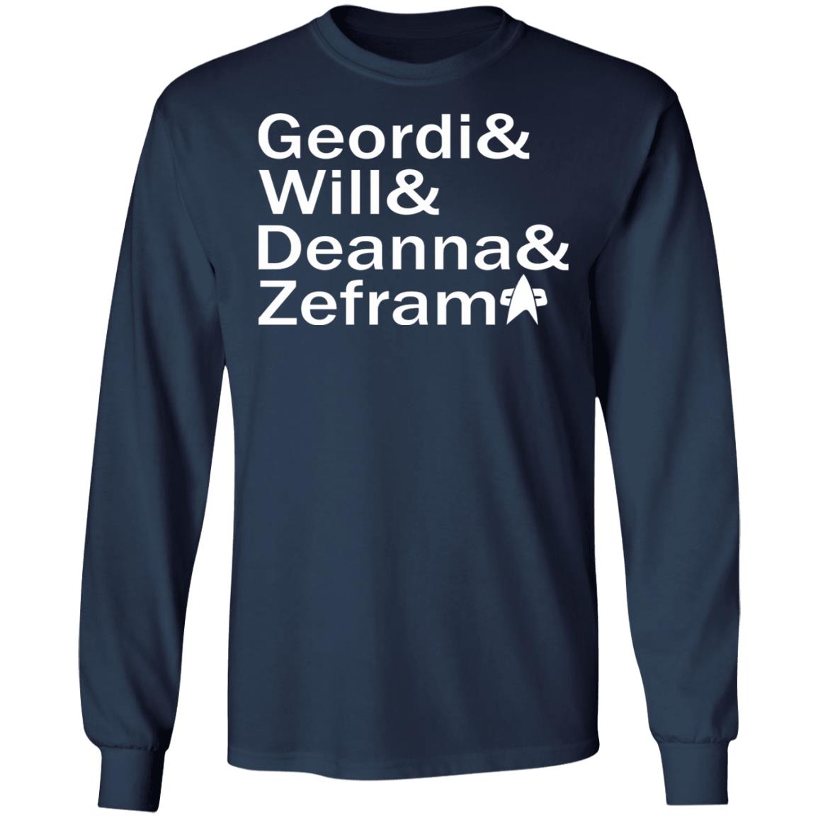 Geordi And Will And Deanna And Zefram Shirt
