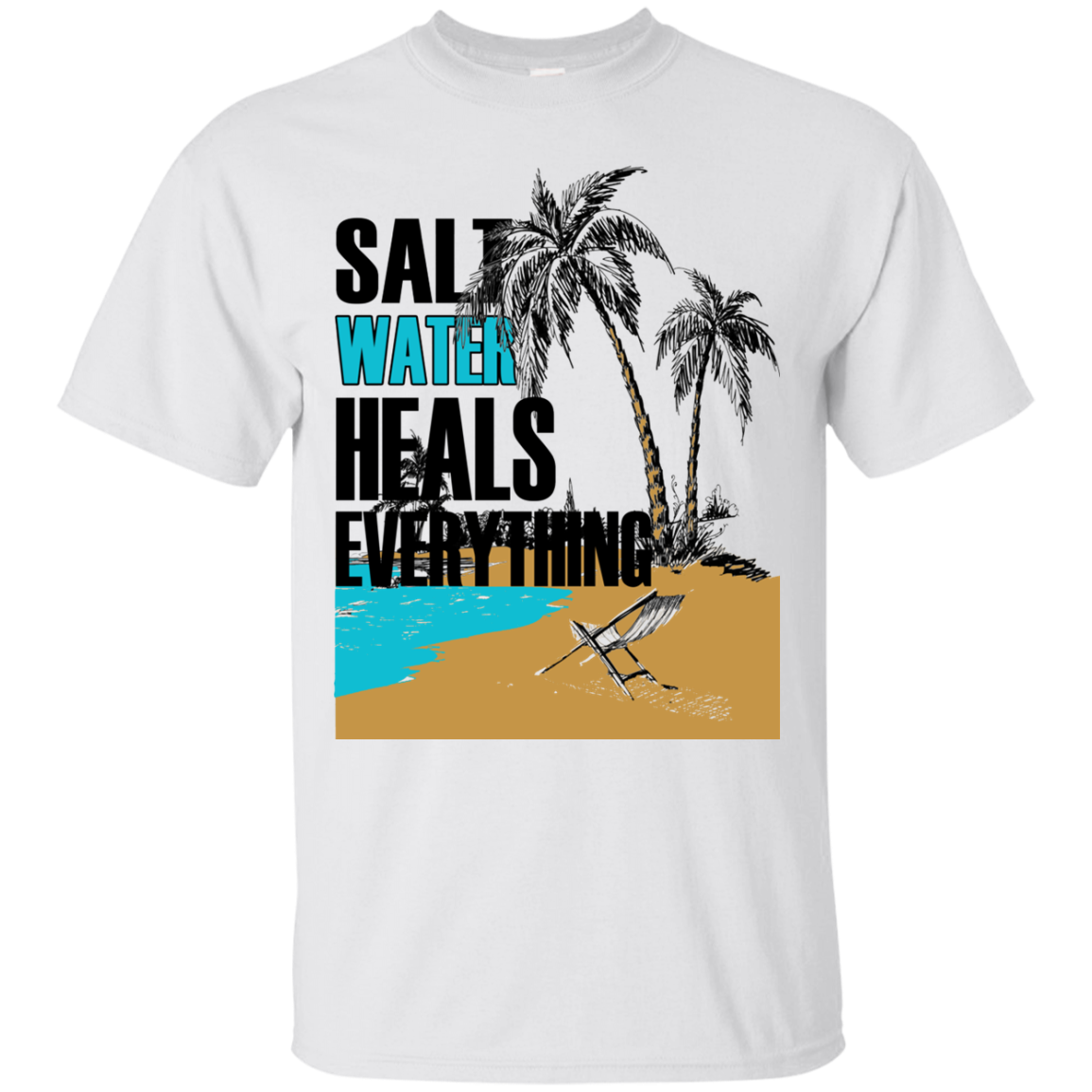Salt Water Heals Everything Shirt, Hoodie, Tank - TeeDragons