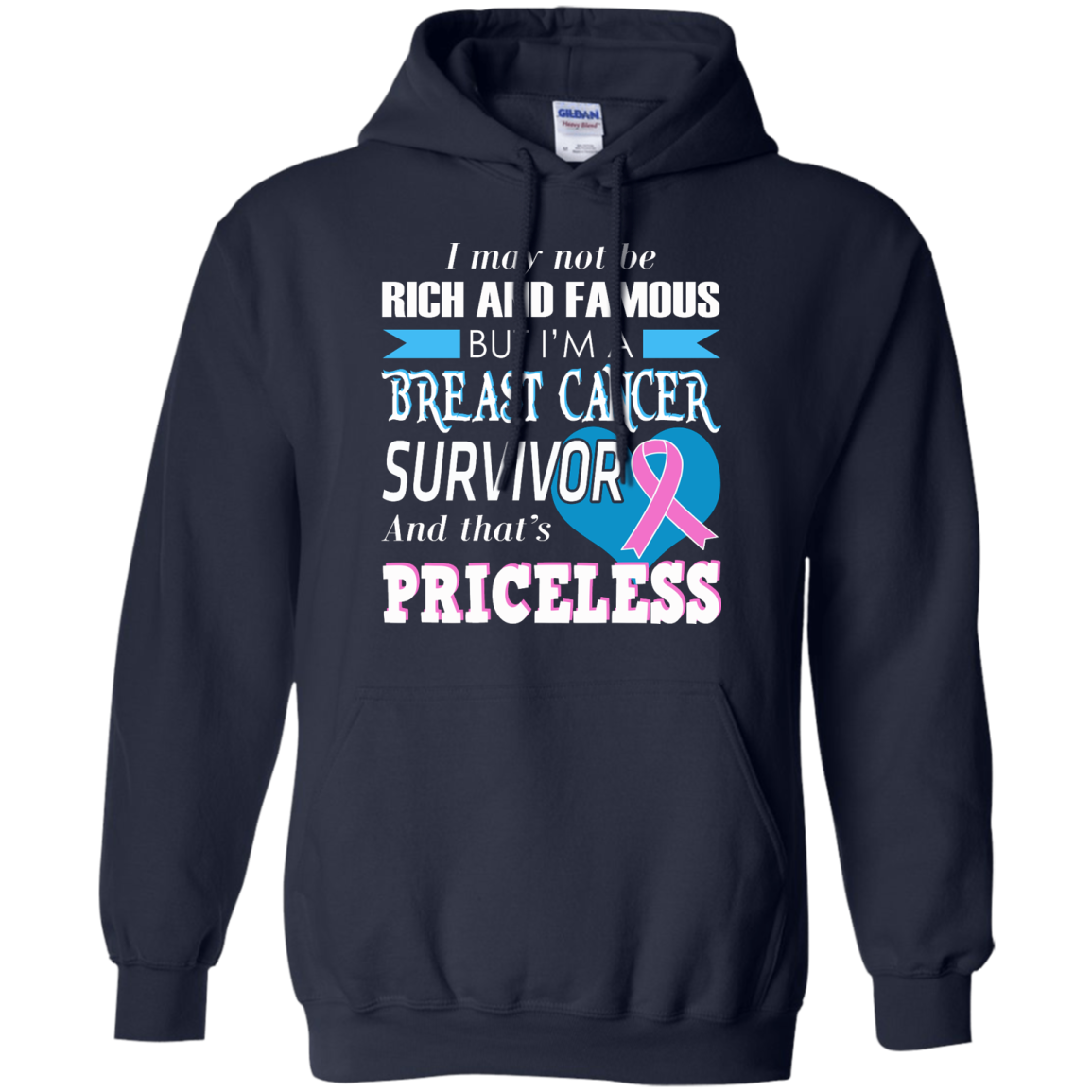 I May Not Be Rich And Famous But I'm A Breast Cancer Survivor T-Shirt - TeeDragons