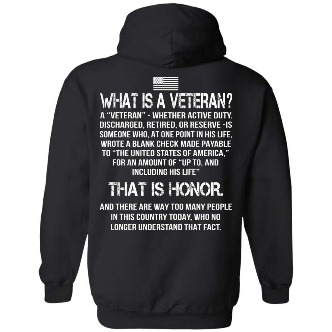 What Is A Veteran? - That Is Honor Shirt - Back Design - TeeDragons