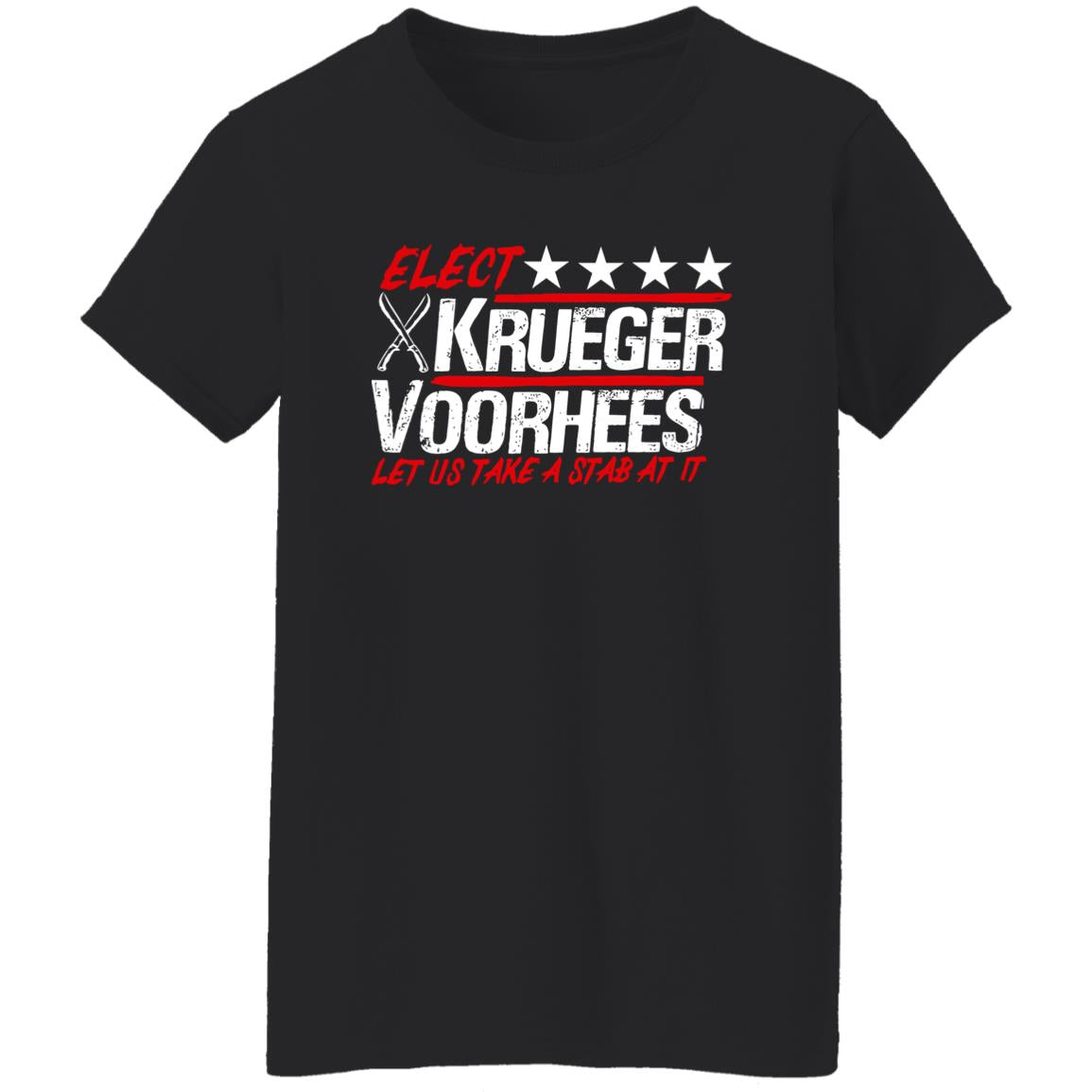 Elect Krueger Voorhees Let Us Take A Stab At It Shirt
