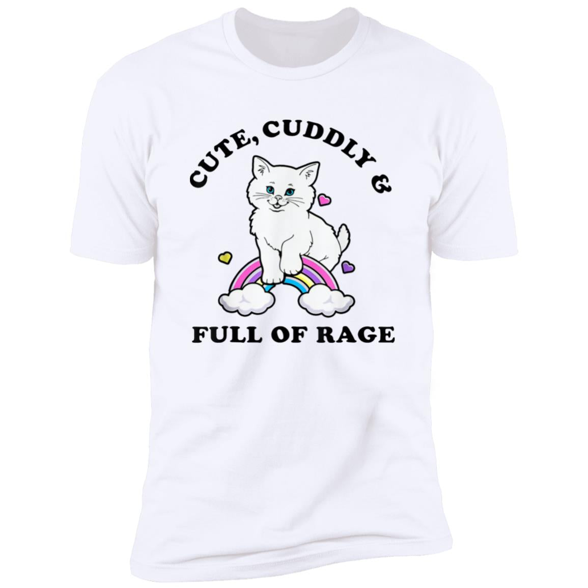 Cat Cute Cuddly And Full Of Rage Shirt - TeeDragons
