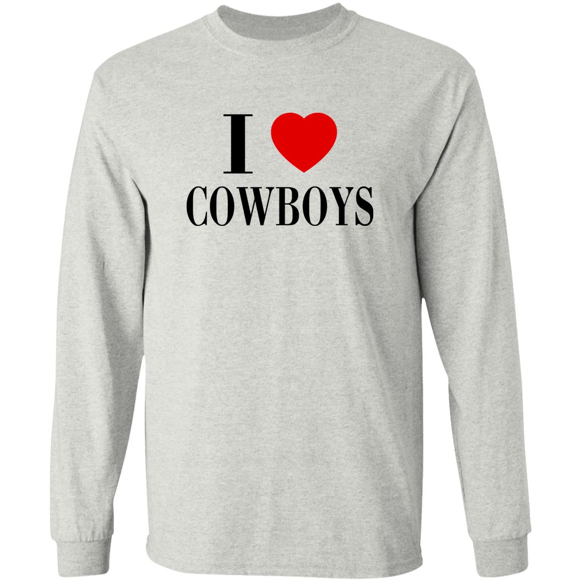 I Love Cowboys Shirt