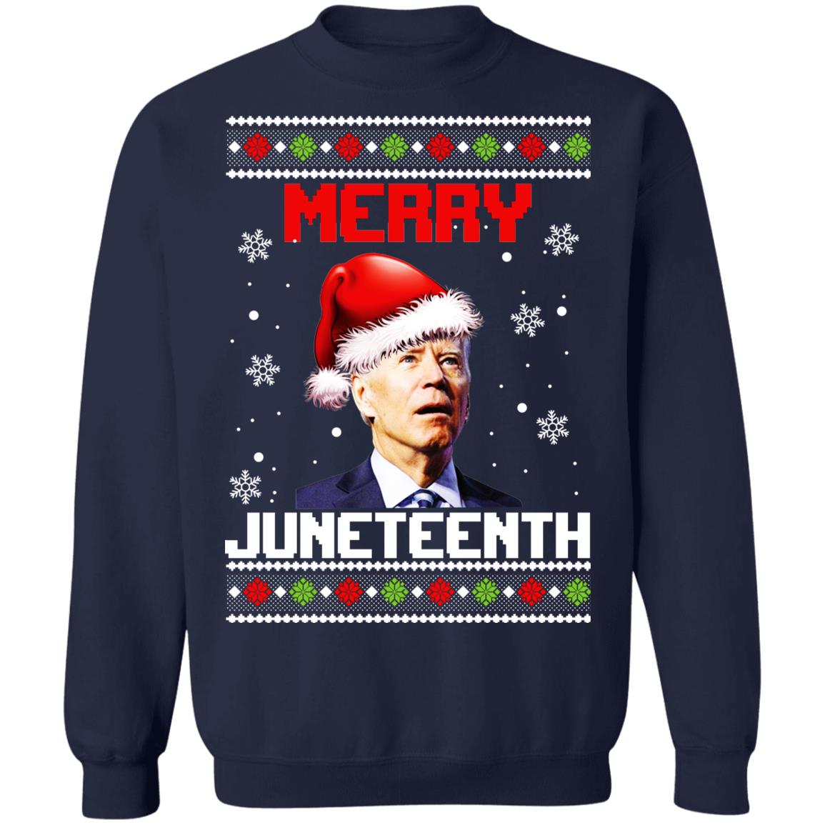 Joe Biden - Merry Juneteenth Christmas Sweater