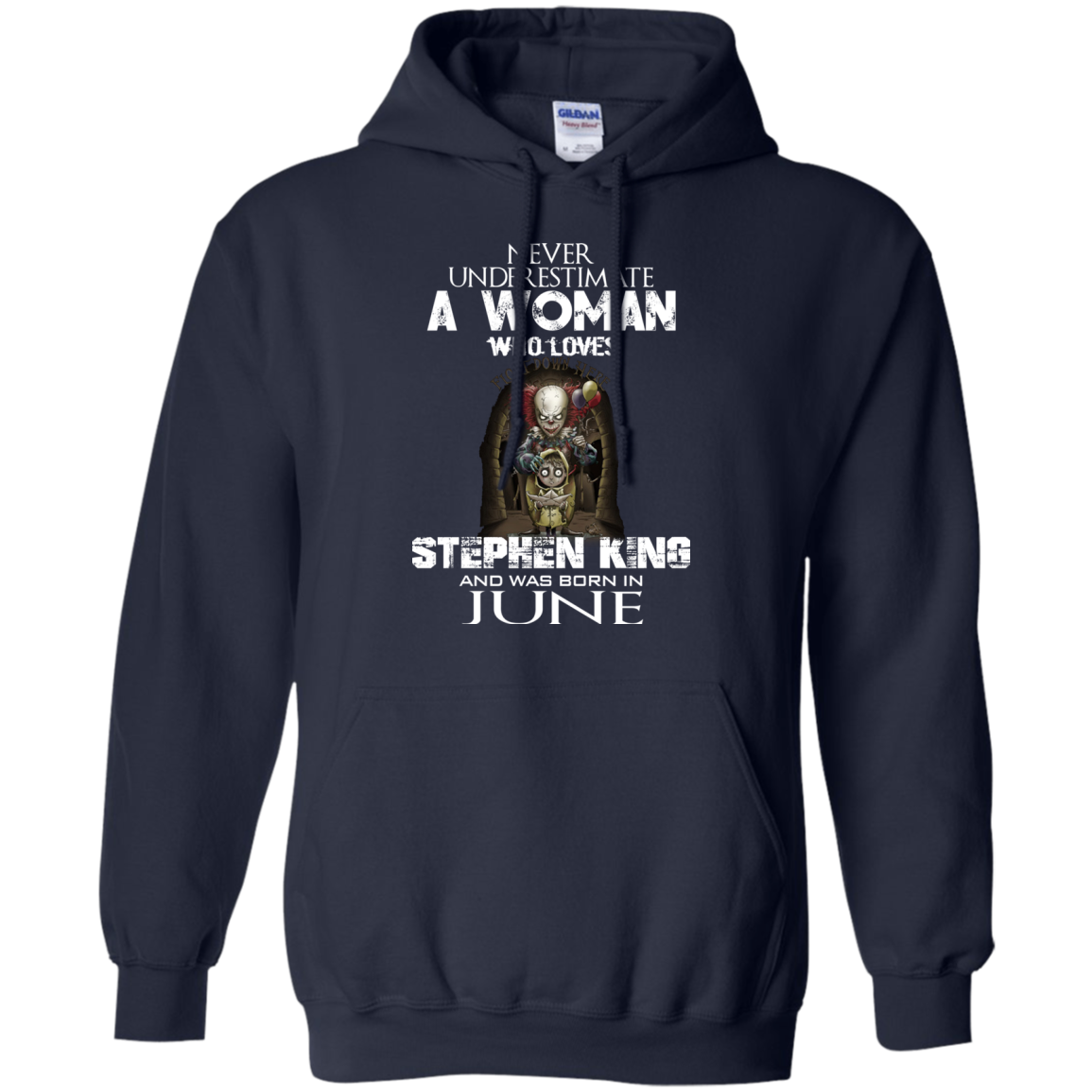 Never Underestimate A Woman Who Loves Stephen King And Was Born In June T-Shirt - TeeDragons