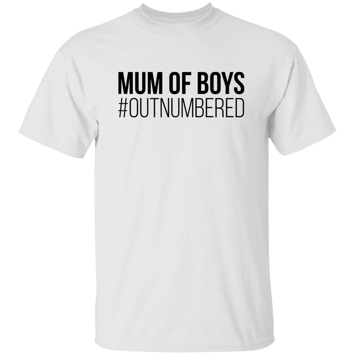 Mum Of Boys #Outnumbered Shirt
