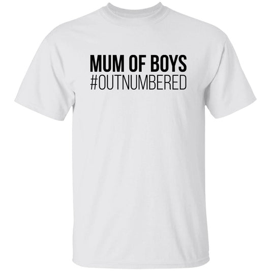 Mum Of Boys #Outnumbered Shirt