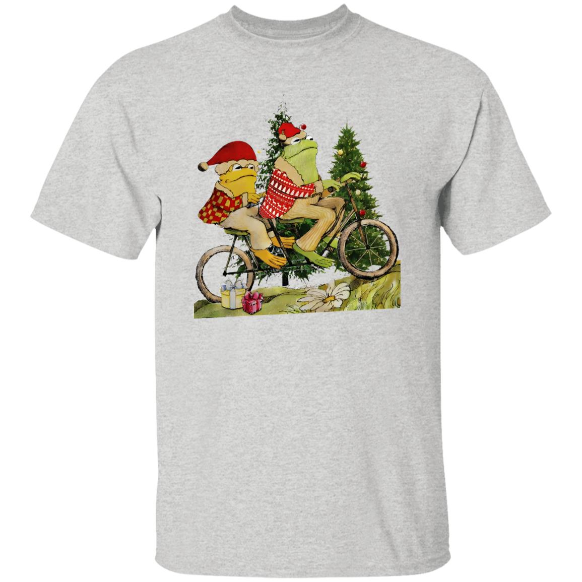 Frog And Toad On The Bike Christmas Shirt
