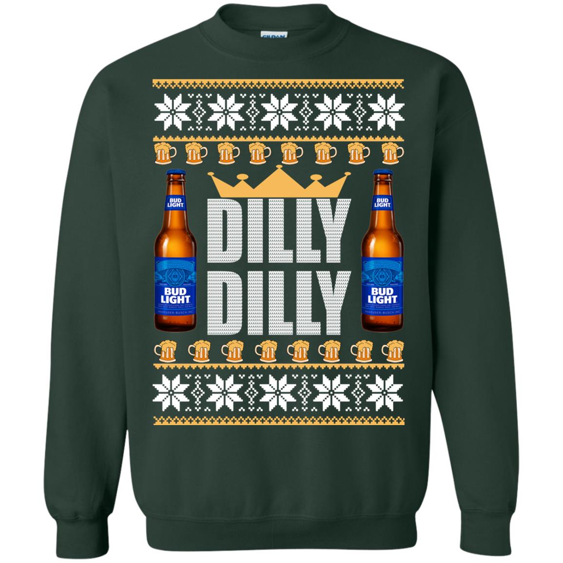 Bud Light Dilly Dilly Beer Christmas Sweater - TeeDragons