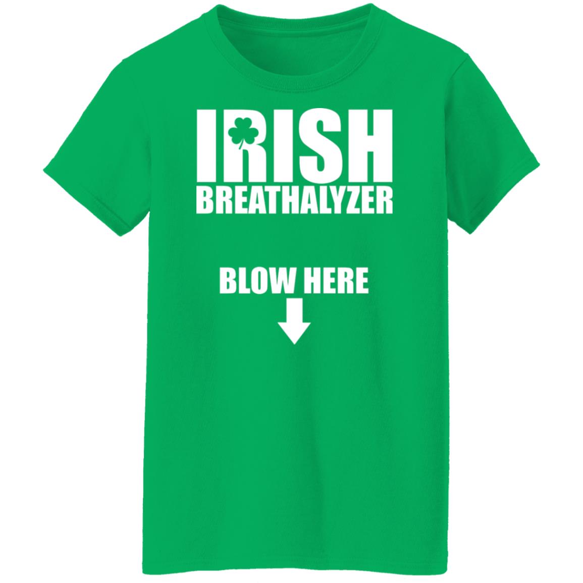 Irish breathalyzer blow here shirt