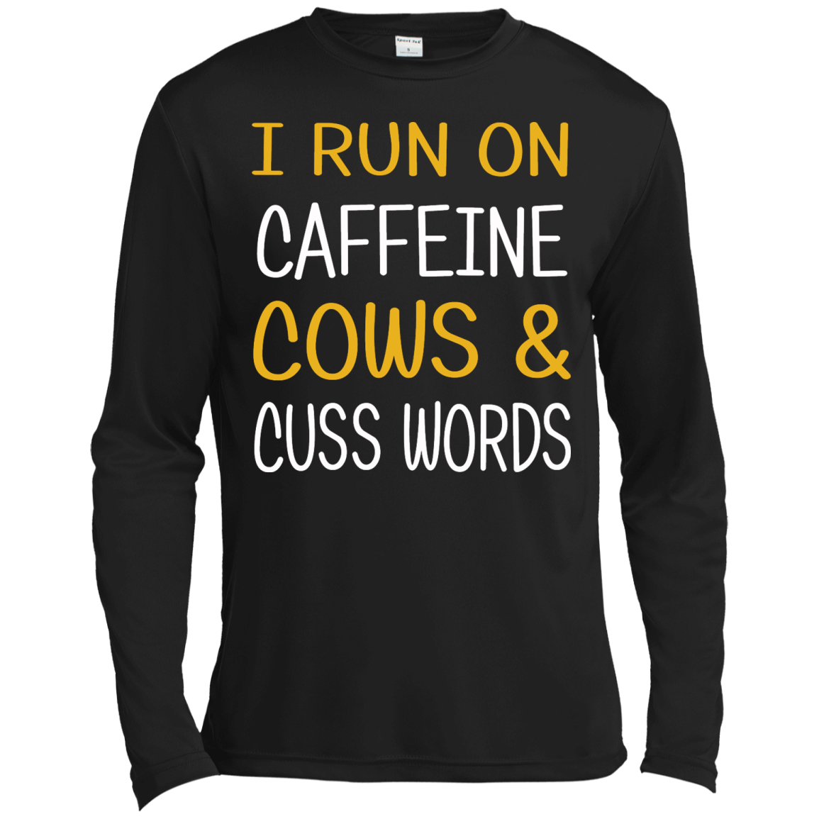 I Run On Caffeine Cows & Cuss Words Shirt, Hoodie, Tank - TeeDragons