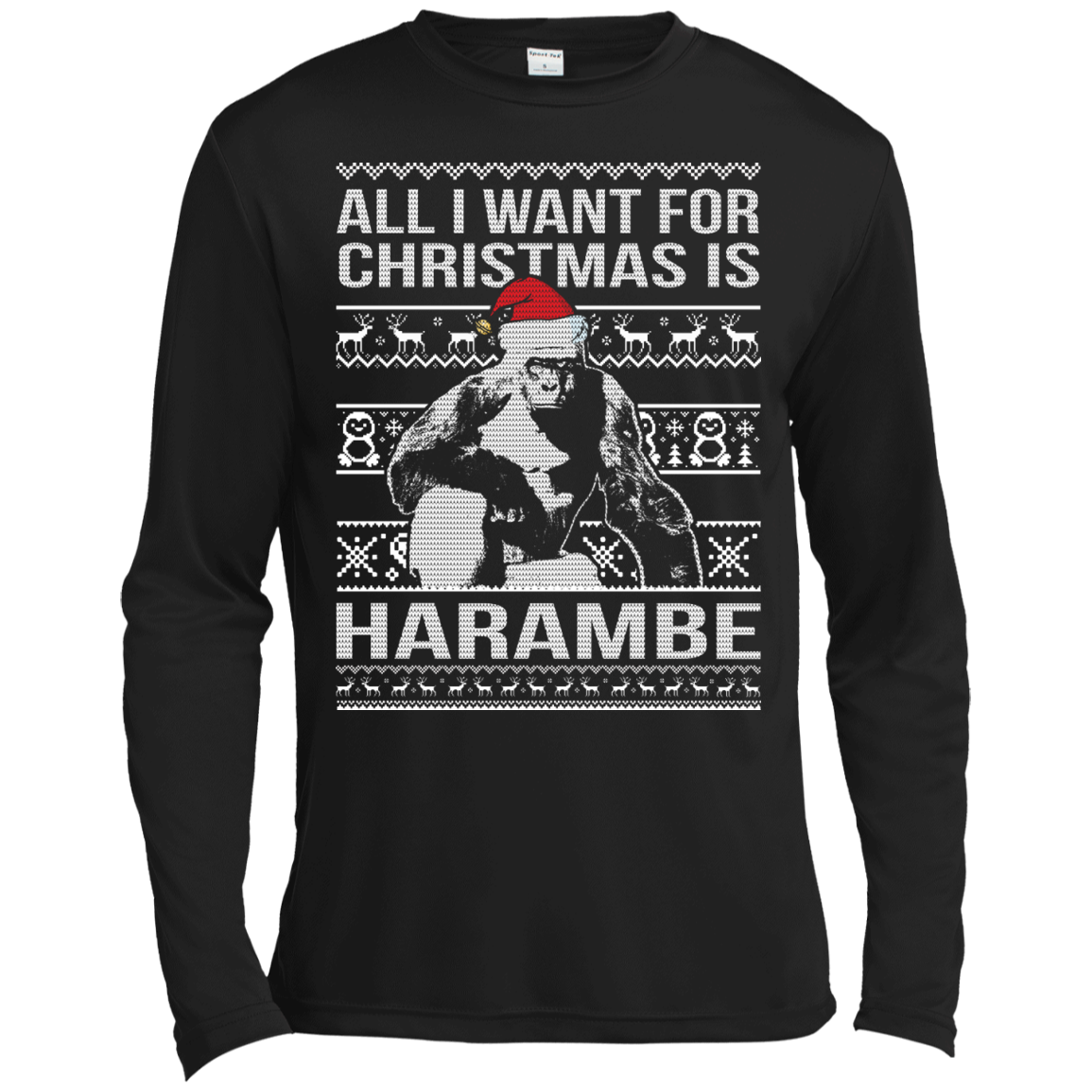 All I Want For Christmas Is Harambe Christmas Sweater - TeeDragons