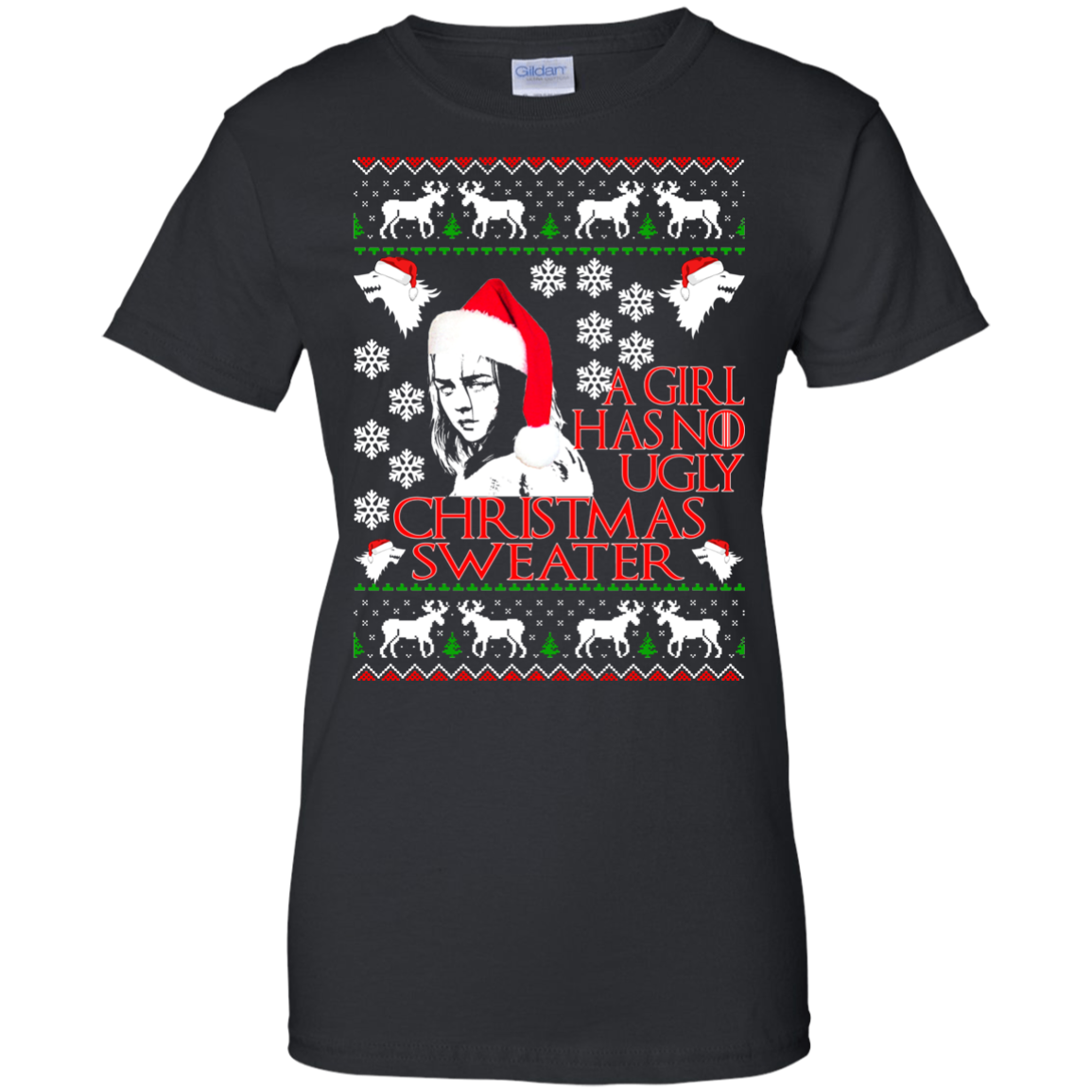 Game Of Thrones - A Girl Has No Ugly Christmas Sweater - TeeDragons