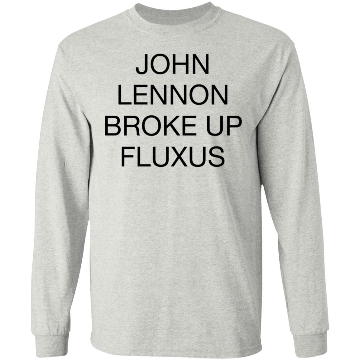 John Lennon Broke Up Fluxus Shirt