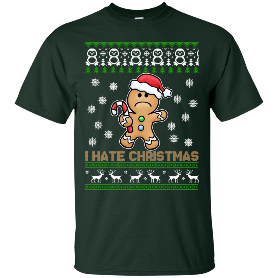 Gingerbread Man I Hate Christmas Sweater - TeeDragons