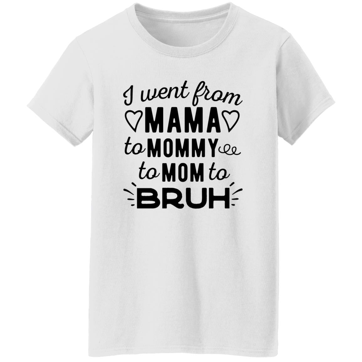 I Went From Mama To Mommy To Mom To Bruh Shirt