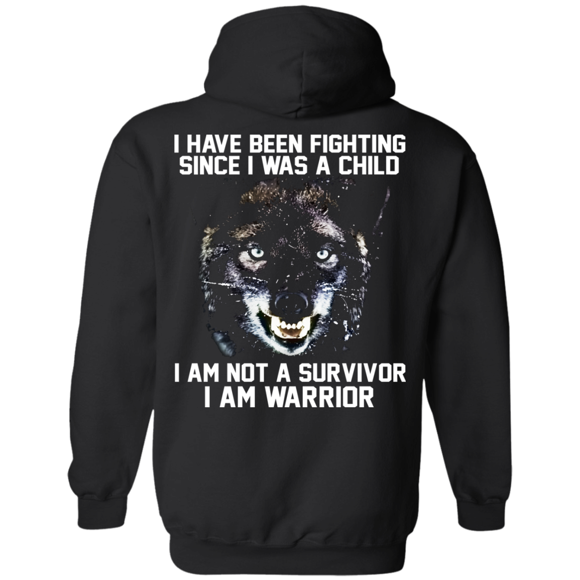I Am Not A Survivor - I Am Warrior Shirt - Back Design - TeeDragons