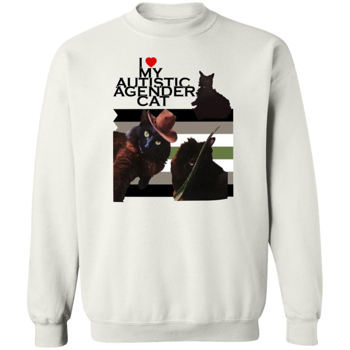 I Love My Autistic Agender Cat Shirt