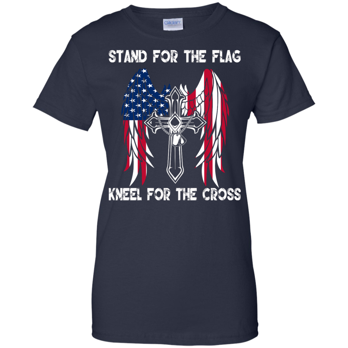 Stand For The Flag Kneel For The Cross Shirt, Hoodie, Tank - TeeDragons