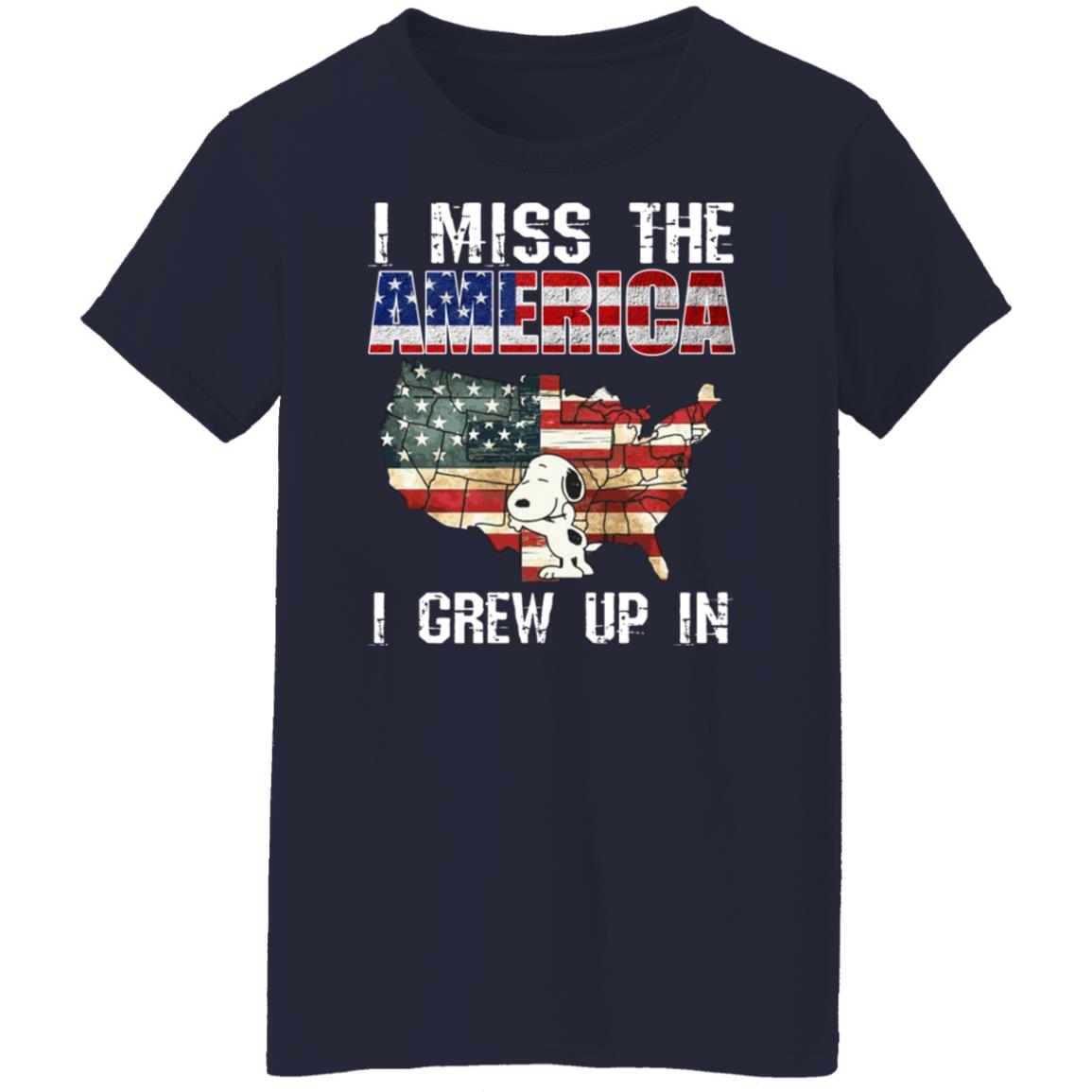 Snoopy I Miss The America I Grew Up In Shirt