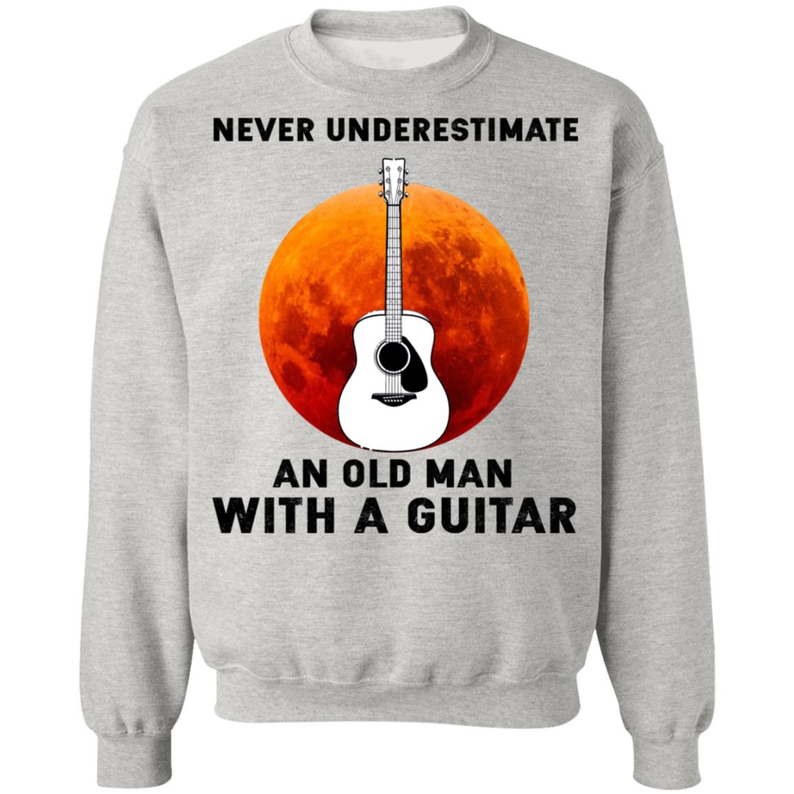 Never Underestimate An Old Man With A Guitar Shirt - TeeDragons