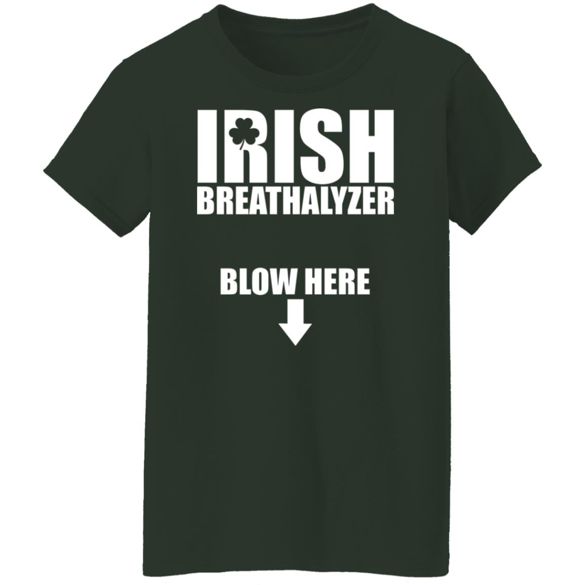 Irish breathalyzer blow here shirt