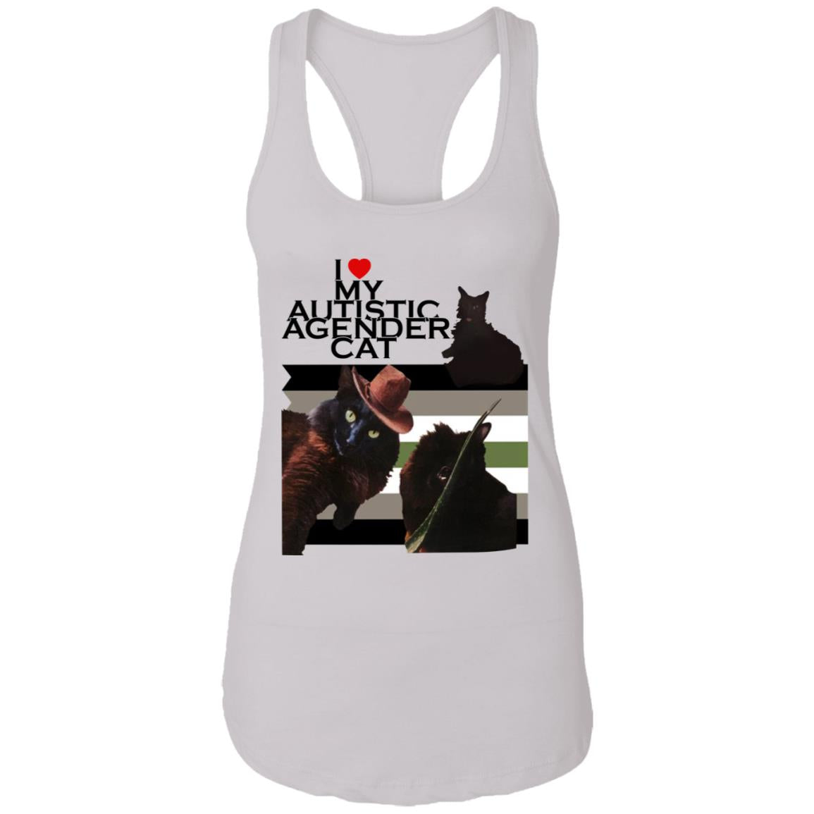 I Love My Autistic Agender Cat Shirt