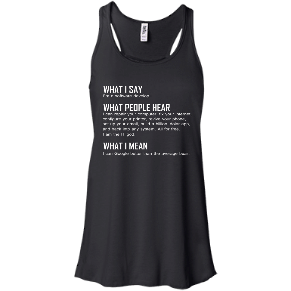 What I Say I'm A Software Develop Shirt, Hoodie, Tank - TeeDragons