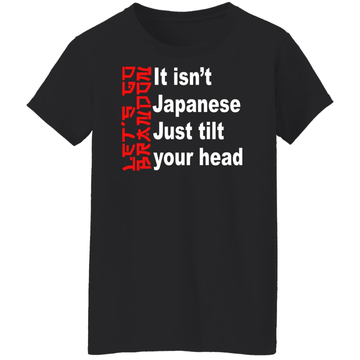 It Isn't Japanese Just Tilt Your Head Shirt