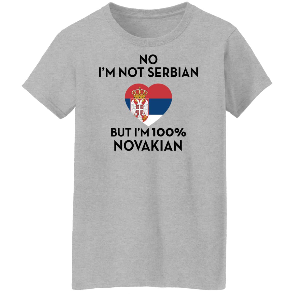No I'm not Serbian but I'm 100% Novakian shirt