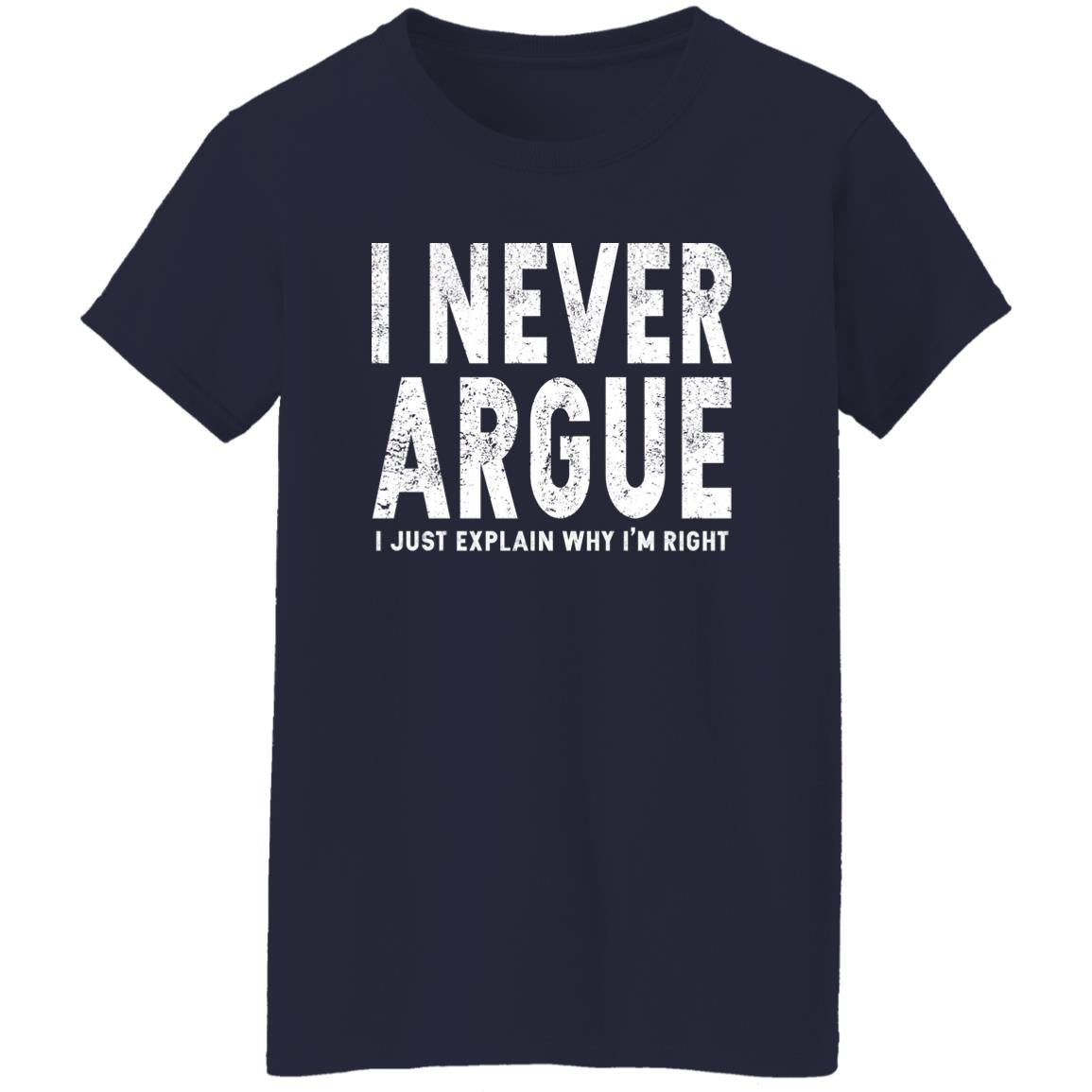 I Never Argue I Just Explain Why I’m Right Shirt